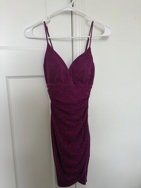 next Magenta Sparkle Dress